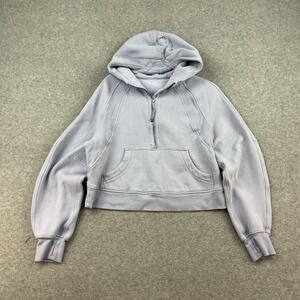 Lululemon Scuba Half Zip Hoodie Sweatshirt  XS/S Lilac Purple Oversized Cropped